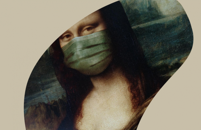 Bild Mona Lisa mit Maske, Credit: Canva